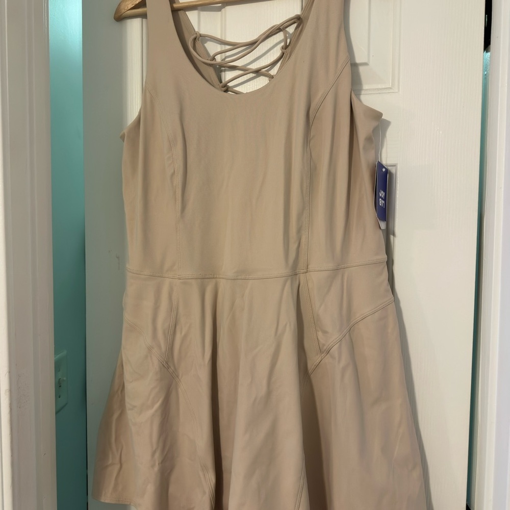 JoyLab Beige Backless Dress